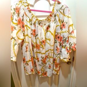 Plus size 2x floral top